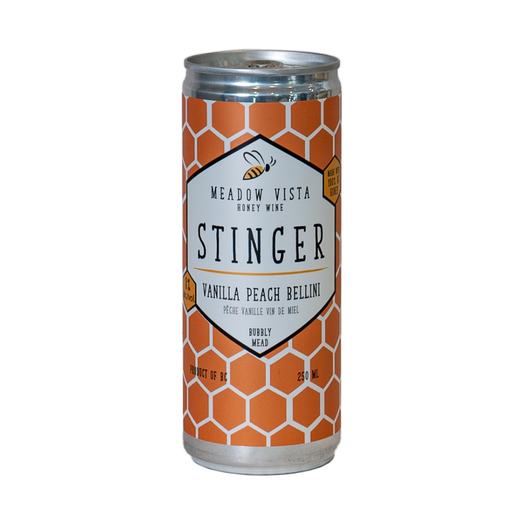 Stinger - Vanilla Peach Bellini – Meadow Vista Honey Wine