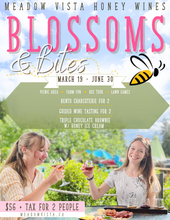 Load image into Gallery viewer, Blossoms &amp; Bites! A Springtime Winery Luncheon experience FOR TWO!       Starts March 19th
