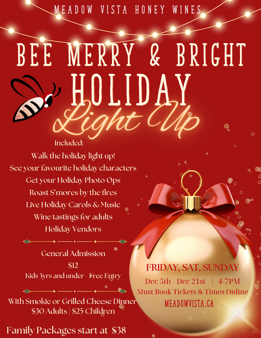 Bee Merry & Bright Holiday Light Up