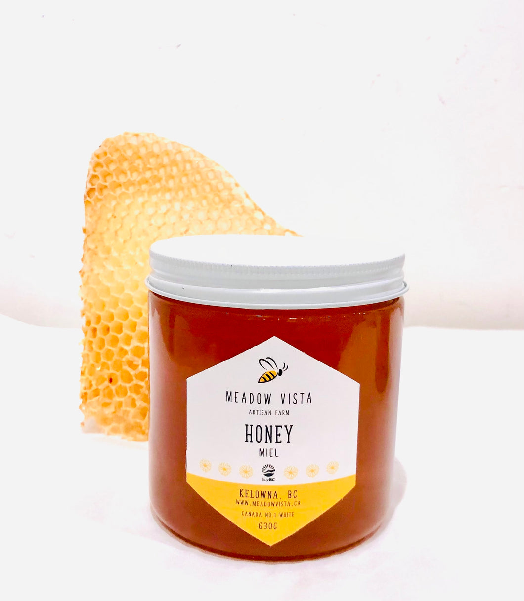 Honey ~ Meadow Vista raw unpasteurized Medium 630g