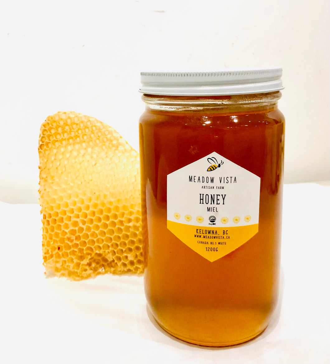 Honey ~ Meadow Vista raw unpasteurized Large 1200g